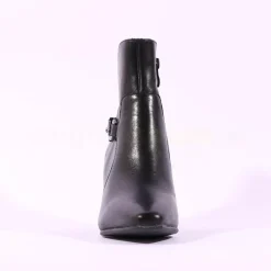 Women Caprice Audrey Link Strap Ankle Boot - Black Leather