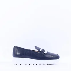 Women Wonders Aura Infinity Link Slip On - Navy Leather