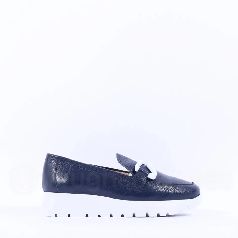 Women Wonders Aura Infinity Link Slip On - Navy Leather