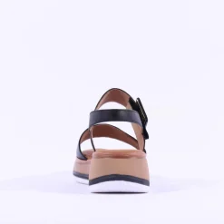 Women Gabor Aviemore Slingback Wedge Sandal - Black Tan