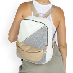 Remonte Backpack Bag - White Gold Combi