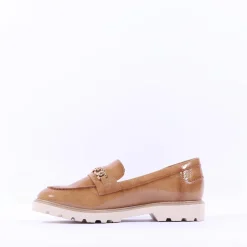 Women Tamaris Badam Chunky Sole Link Loafer - Camel