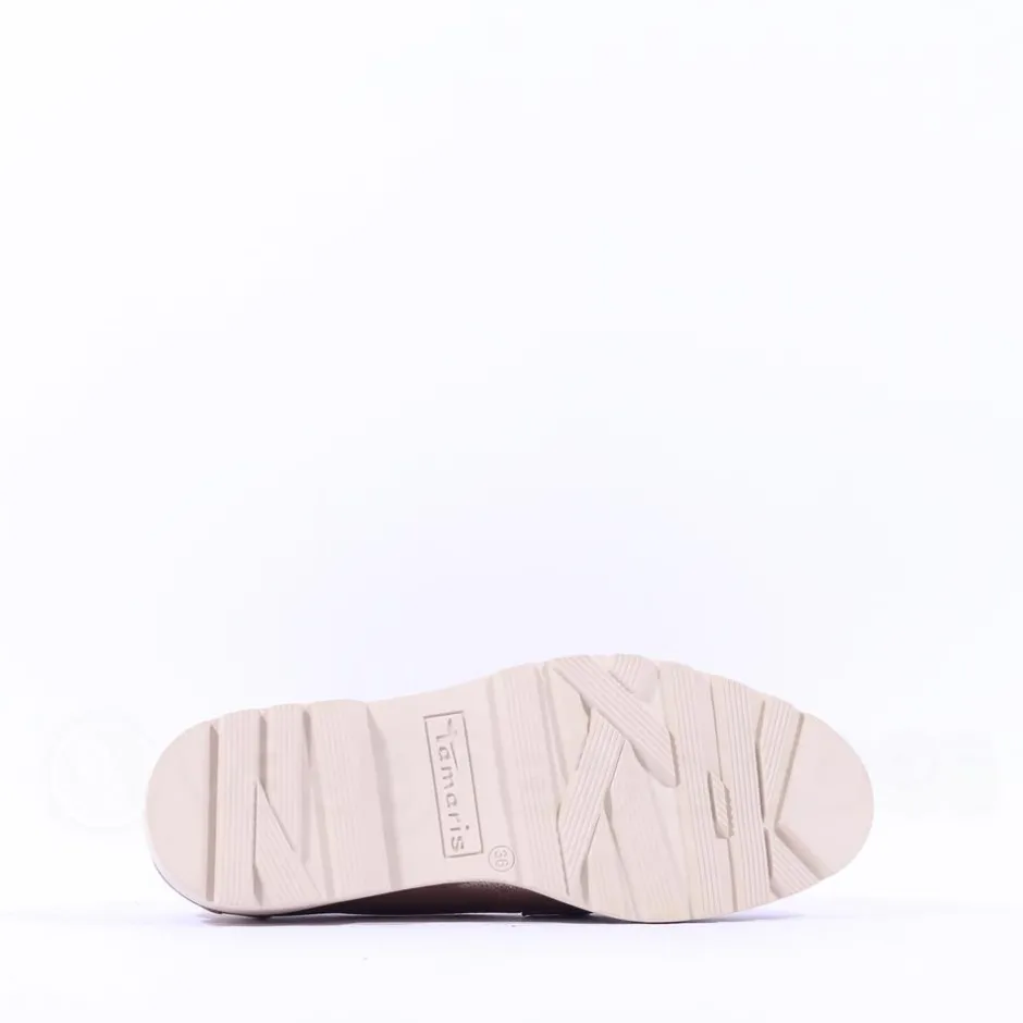 Women Tamaris Badam Chunky Sole Link Loafer - Light Gold