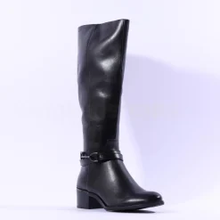 Women Tamaris Baku Knee High Boot - Black Leather