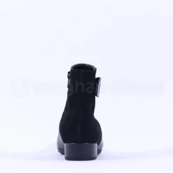 Women Gabor Bambury Two Tone Flat Buckle Boot - Black Combi