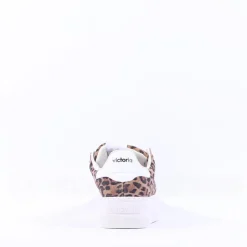 Women Victoria Barcelona Platform Lace Trainer - Leopard Print