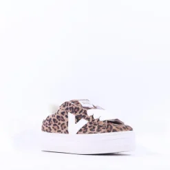Women Victoria Barcelona Platform Lace Trainer - Leopard Print