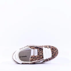 Women Victoria Barcelona Platform Lace Trainer - Leopard Print