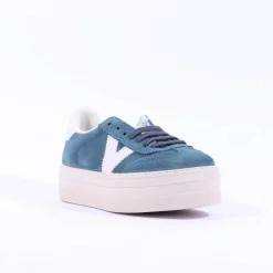 Women Victoria Barcelona Platform Laced T Toe - Petrol
