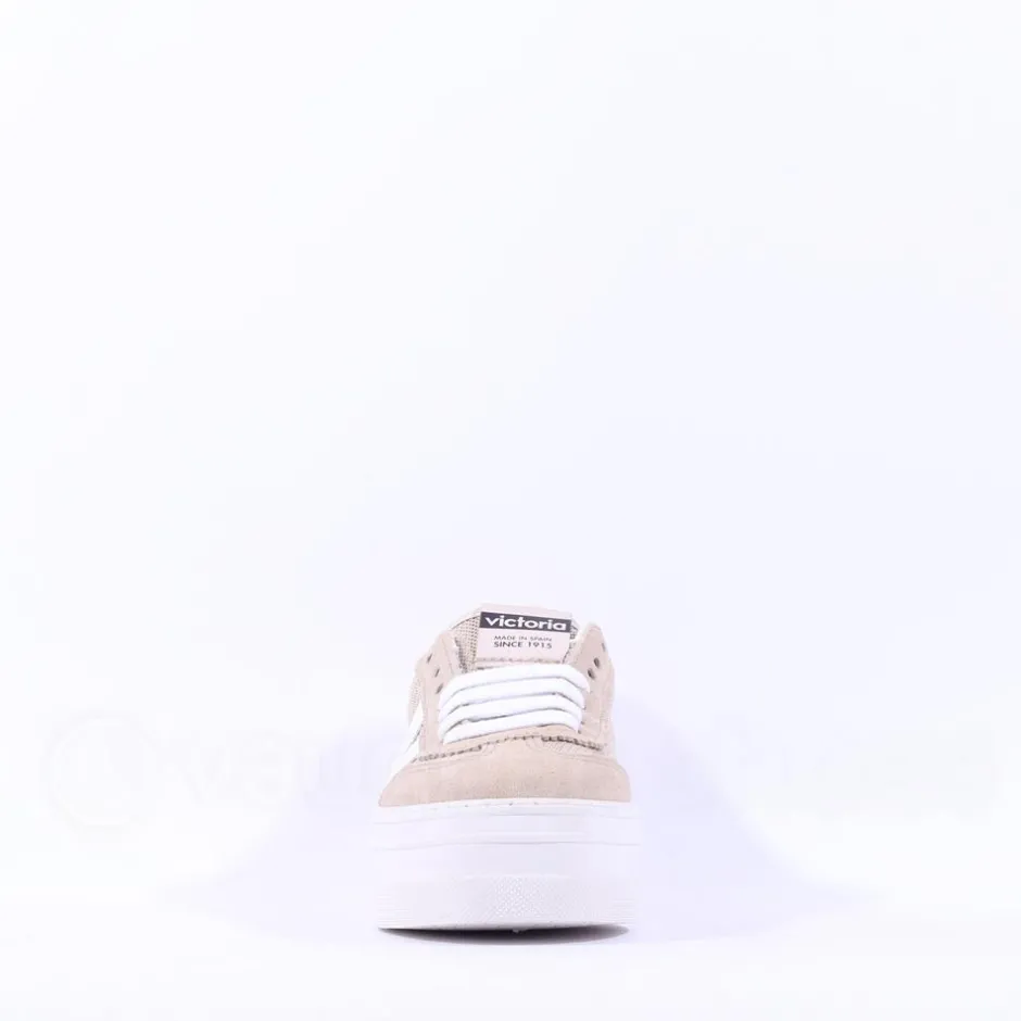 Women Victoria Barcelona Platform Mesh Trainer - Gold