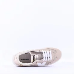 Women Victoria Barcelona Platform Mesh Trainer - Gold