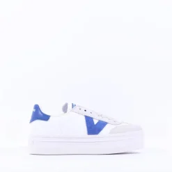 Women Victoria Barcelona Platform Suede T Toe - Royal