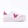 Women Victoria Barcelona Platform Suede T Toe - Frambuesa