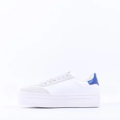 Women Victoria Barcelona Platform Suede T Toe - Royal