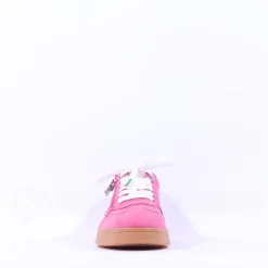 Women Marco Tozzi Bargi Sidezip Gum Trainer - Pink Green