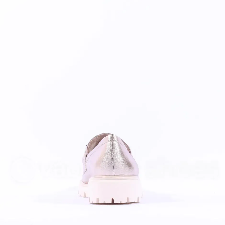 Women Marco Tozzi Bello Chunky Slip On Loafer - Platinum