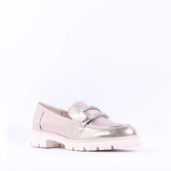 Women Marco Tozzi Bello Chunky Slip On Loafer - Platinum