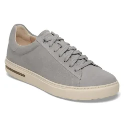 Women Birkenstock Bend Low Suede Trainer - Stone Coin