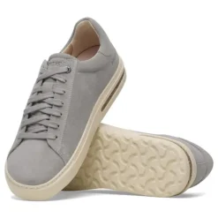 Women Birkenstock Bend Low Suede Trainer - Stone Coin