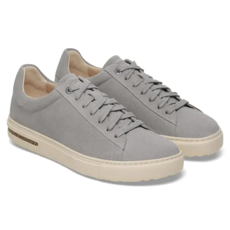 Women Birkenstock Bend Low Suede Trainer - Stone Coin