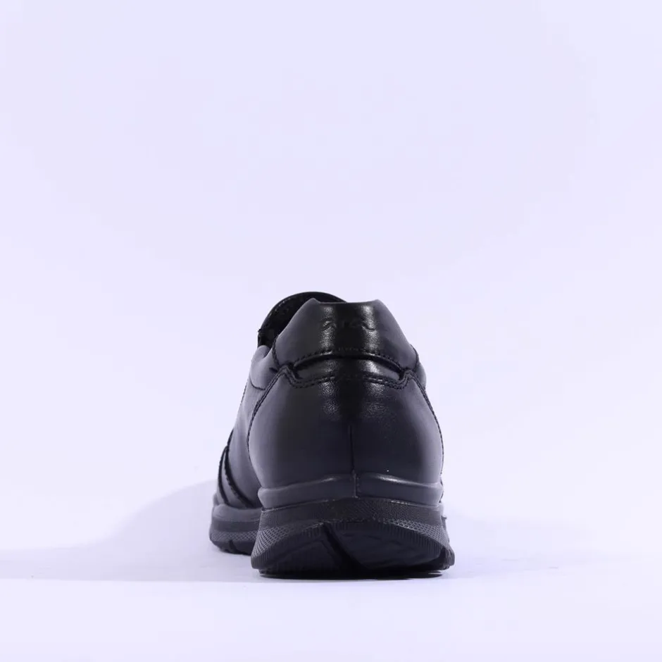 Ara Men Benjo Goretex Slip On Shoe - Black Leather