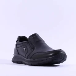 Ara Men Benjo Goretex Slip On Shoe - Black Leather