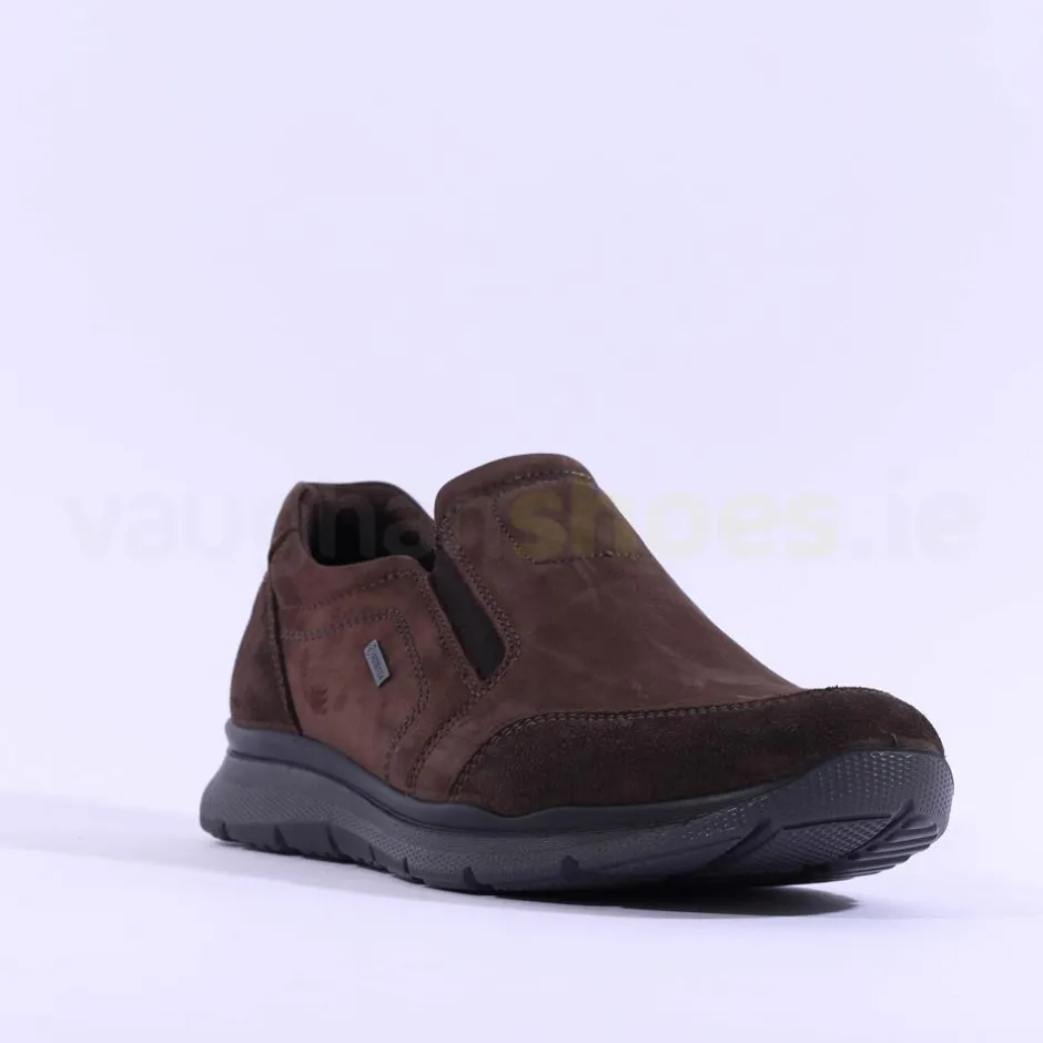 Ara Men Benjo Goretex Slip On Shoe - Brown Nubuck