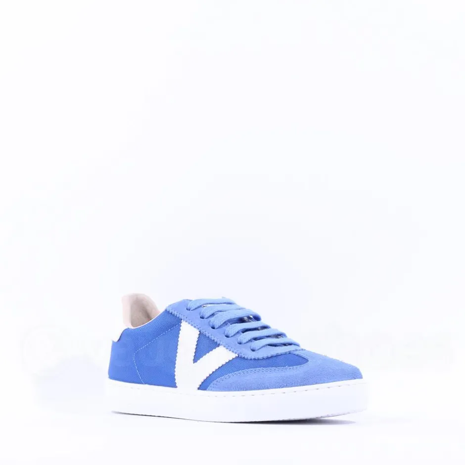 Women Victoria Berlin Laced Mesh T Toe Trainer - Azul