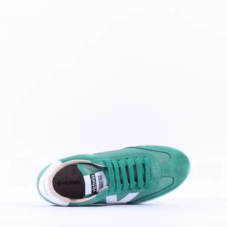 Women Victoria Berlin Laced Mesh T Toe Trainer - Verde