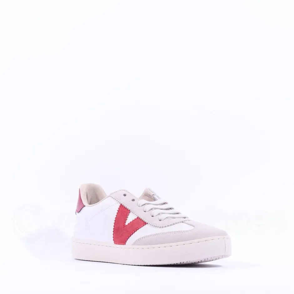 Women Victoria Berlin Laced T Toe Trainer - Carmin