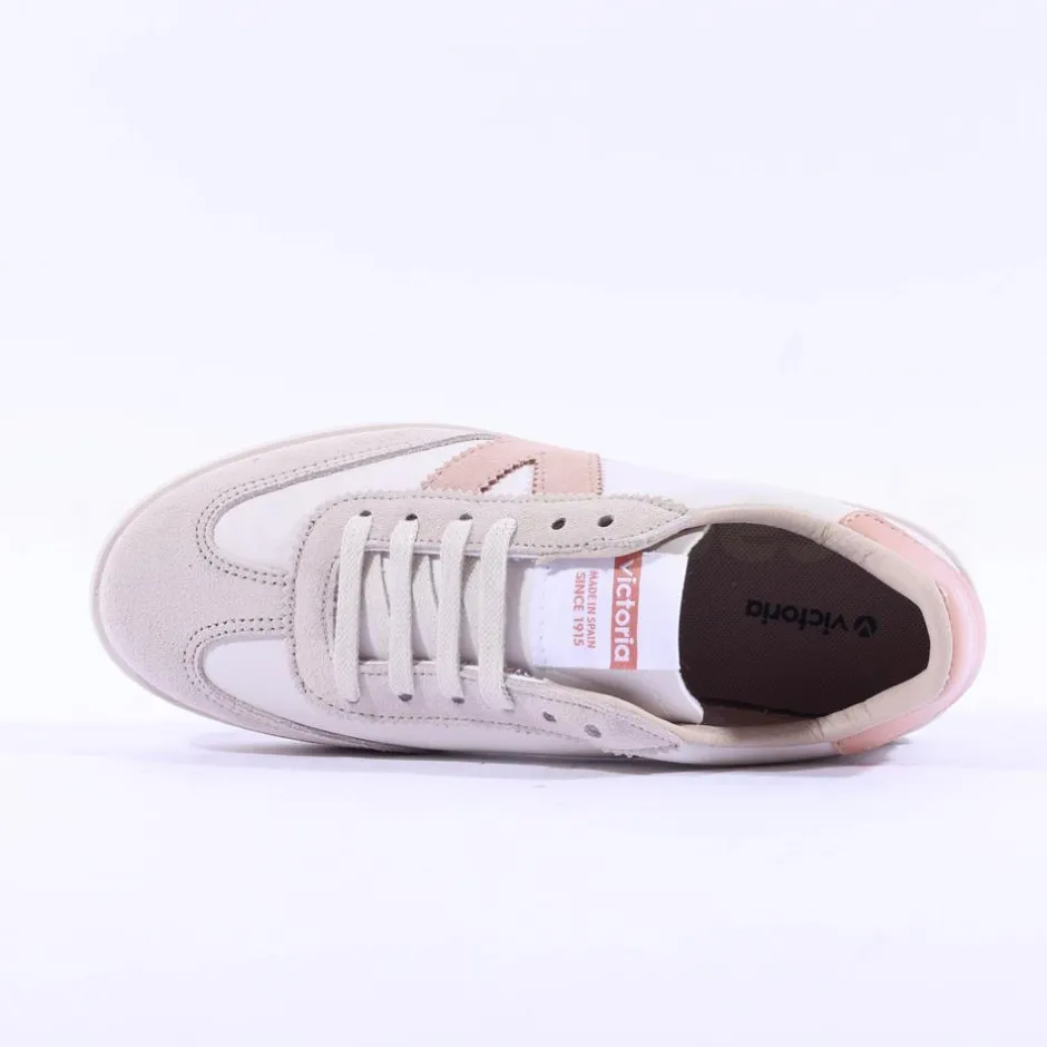 Women Victoria Berlin Laced T Toe Trainer - Cuarzo