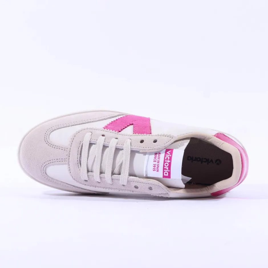 Women Victoria Berlin Laced T Toe Trainer - Fuchsia