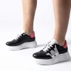 Women Wonders Berlin Platform Bungee Trainer - Black Coral