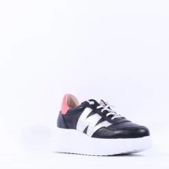 Women Wonders Berlin Platform Bungee Trainer - Black Coral