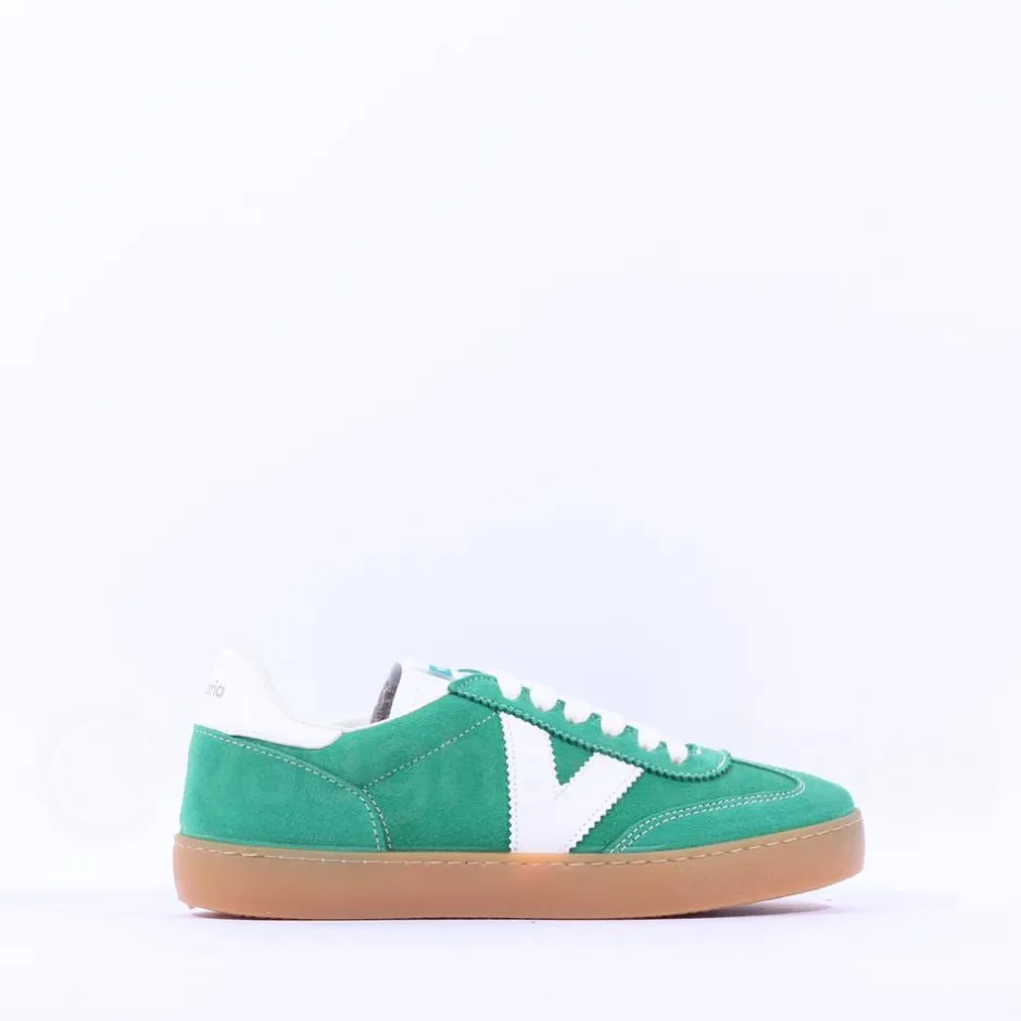 Women Victoria Berlin Suede Gumsole Trainer - Verde
