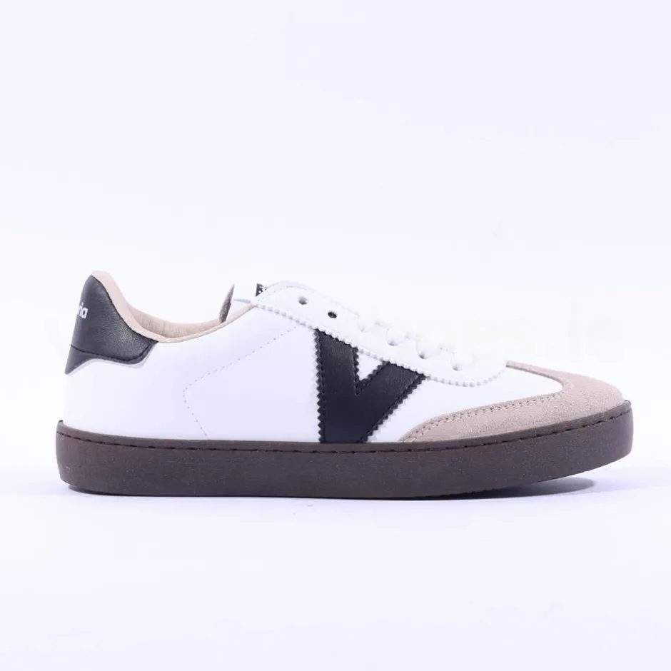 Women Victoria Berlin Two Tone T Toe Trainer - Blanco