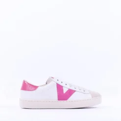 Women Victoria Berlin V Laced Two Tone Trainer - Fuchsia