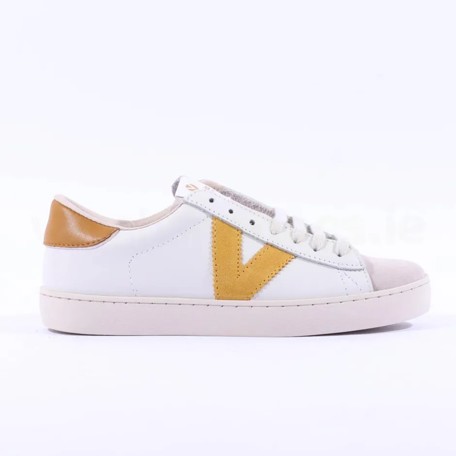 Women Victoria Berlin V Laced Two Tone Trainer - Mostaza