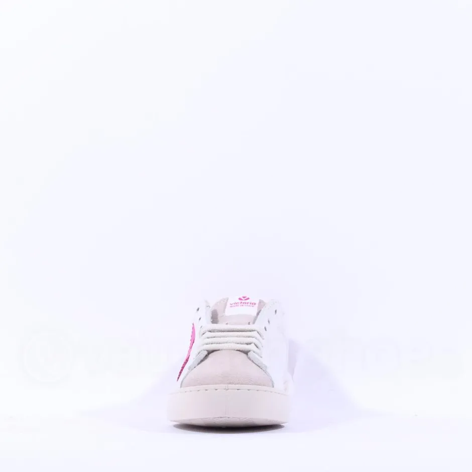 Women Victoria Berlin V Laced Two Tone Trainer - Fuchsia