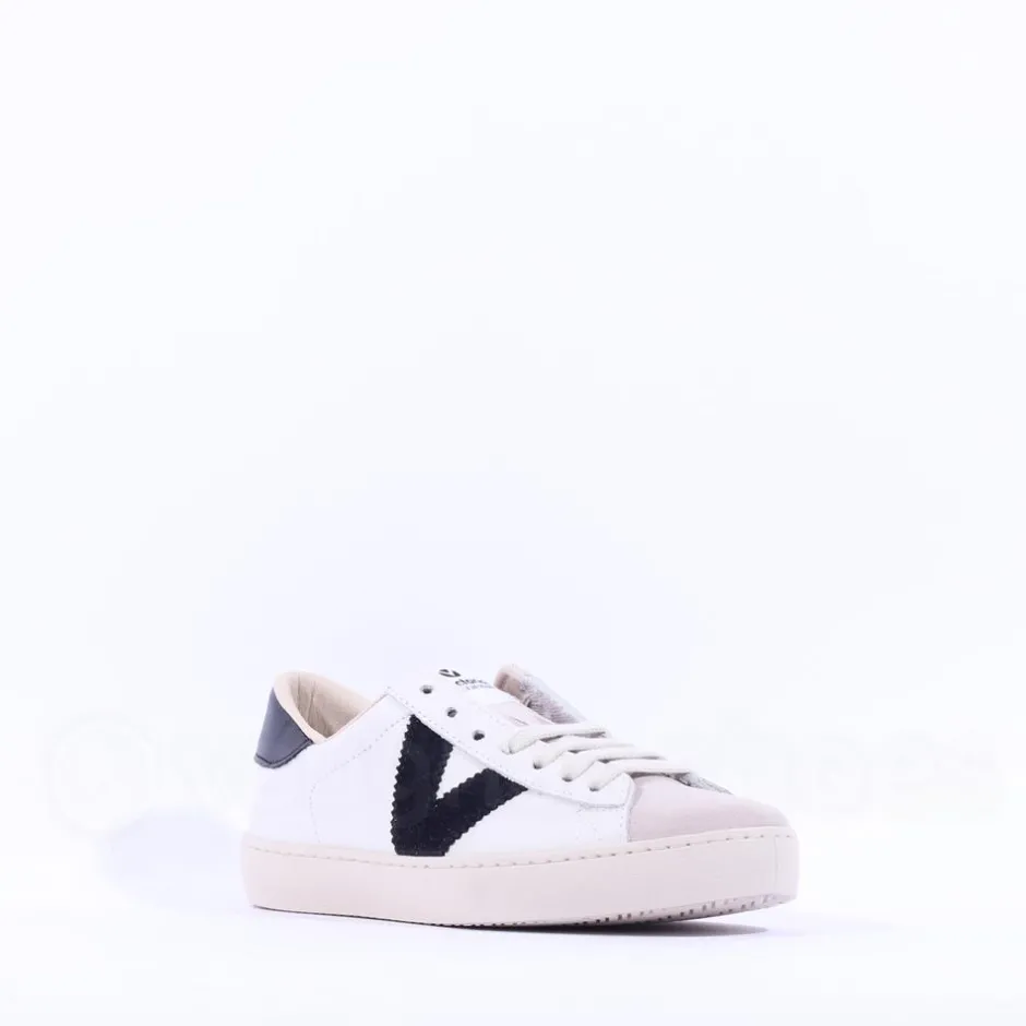 Women Victoria Berlin V Laced Two Tone Trainer - Black