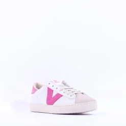 Women Victoria Berlin V Laced Two Tone Trainer - Fuchsia