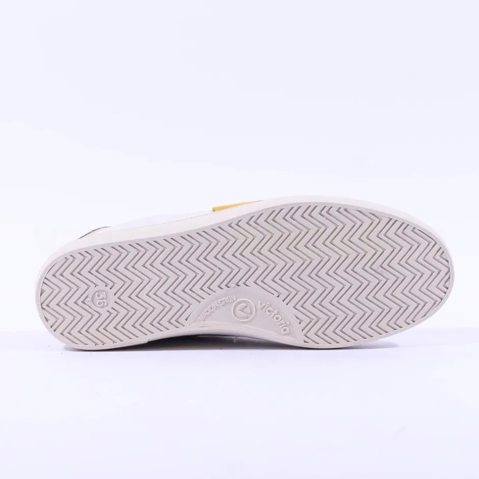Women Victoria Berlin V Laced Two Tone Trainer - Mostaza