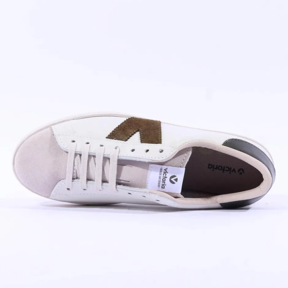 Women Victoria Berlin V Laced Two Tone Trainer - Khaki