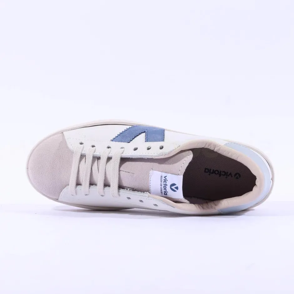 Women Victoria Berlin V Laced Two Tone Trainer - Azul