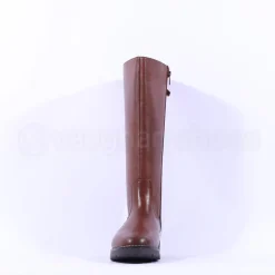 Women Jana Betty Knee High Boot Calf Zip - Cognac