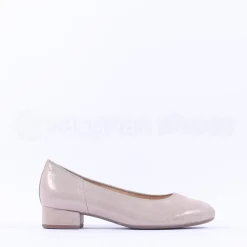 Women Gabor Betty Low Heel Classic Court - Gold Shimmer