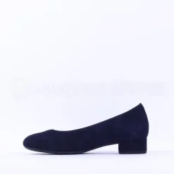 Women Gabor Betty Low Heel Classic Court - Navy Suede