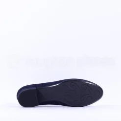 Women Gabor Betty Low Heel Classic Court - Navy Suede