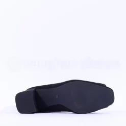 Women Marco Tozzi Bitto Square Brooch Heel - Black