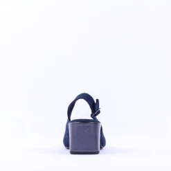 Women Marco Tozzi Bitto Toecap Slingback Court - Navy Combi